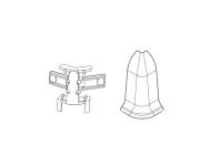 Zdjęcie: Narożnik zewnętrzny + RAK do listwy przypodłogowej Premium mat Dąb Skandynawski 2 szt. CEZAR