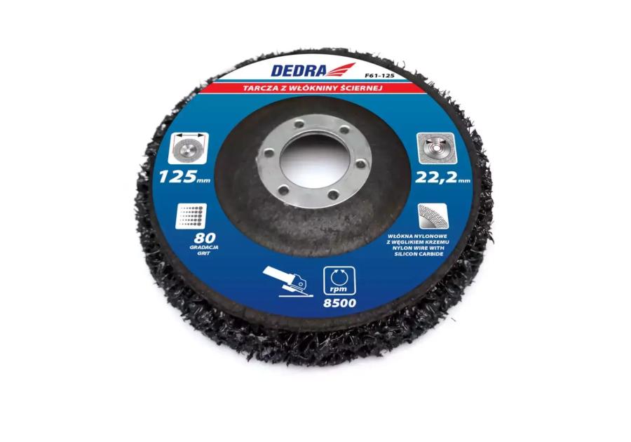 Zdjęcie: Tarcza z włókniny ściernej 125 mm DEDRA