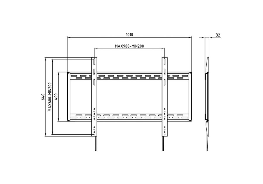 Zdjęcie: Uchwyt LCD KG-1012 60-100 cali KING MOUNT