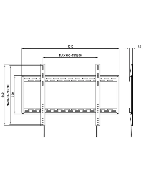 Zdjęcie: Uchwyt LCD KG-1012 60-100 cali KING MOUNT