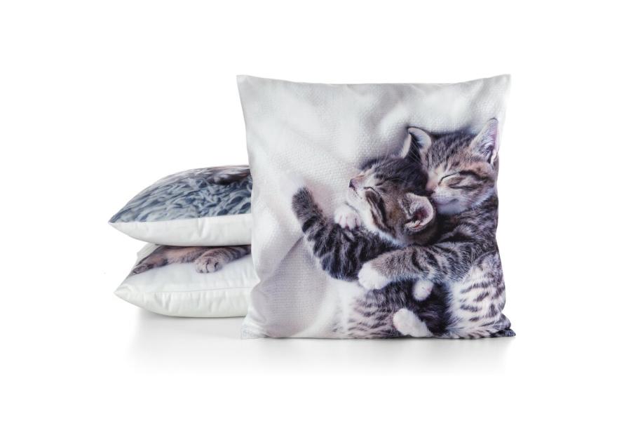 Zdjęcie: Poszewka Animal 79 biała 45 x 45 cm Mink EUROFIRANY