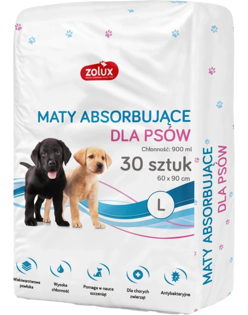 Zdjęcie: Podkłady higieniczne dla psa XL 90x60 cm, 30 sztuk ZOLUX