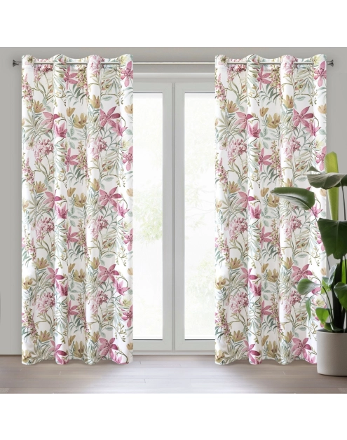 Zdjęcie: Zasłona gotowa Monica 140x250 cm różowy EUROFIRANY