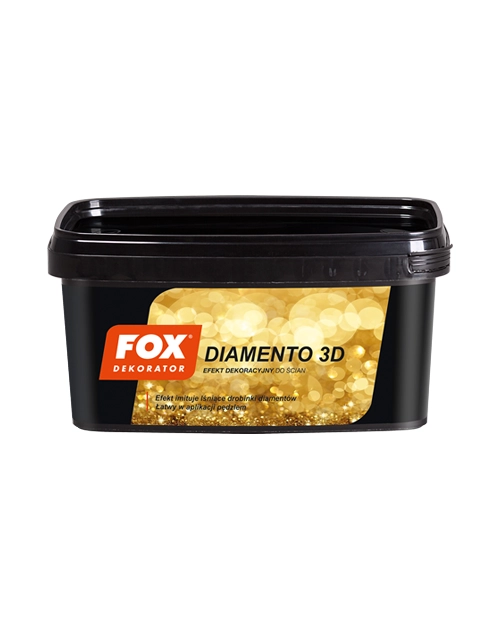 Zdjęcie: Farba dekoracyjna Fox Diamento 3D carbon 1L ATLAS