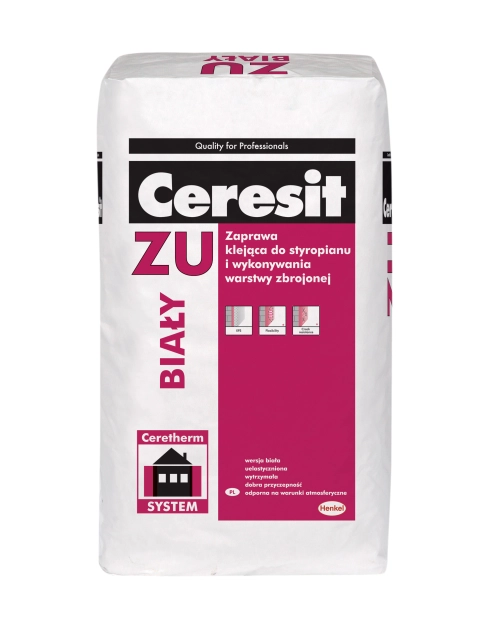 Zdjęcie: Zaprawa klejowa do styropianu i siatki ZU biała CERESIT