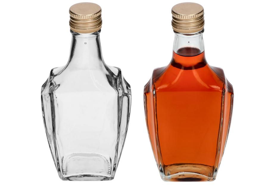 Zdjęcie: Butelka Art Deco 250 ml z zakrętką fi28 631252 BROWIN