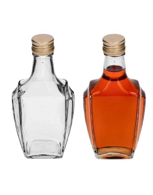 Zdjęcie: Butelka Art Deco 250 ml z zakrętką fi28 631252 BROWIN