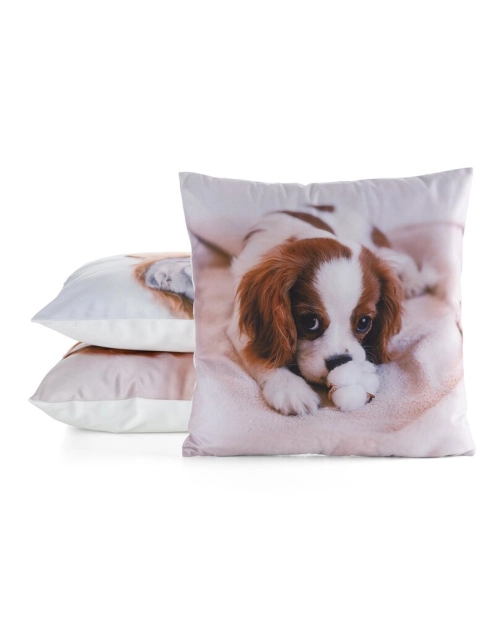 Zdjęcie: Poszewka Animal 78 biała 45 x 45 cm Mink EUROFIRANY