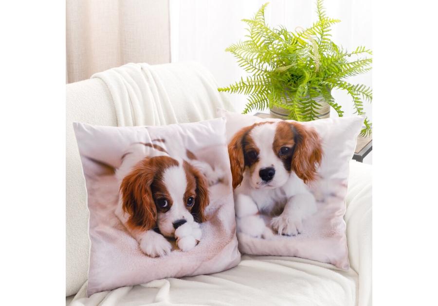 Zdjęcie: Poszewka Animal 78 biała 45 x 45 cm Mink EUROFIRANY