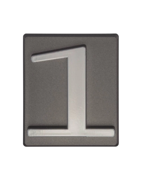 Zdjęcie: Cyfra 1 PCV samoprzylepna 4x4,7 cm grafit DOMINO