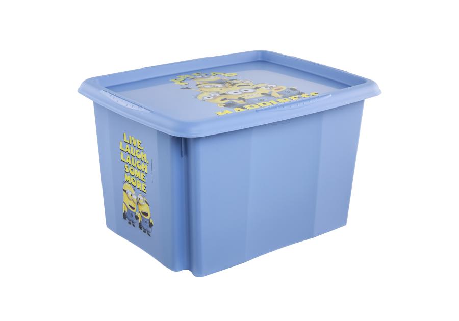 Zdjęcie: Skrzynka obrotowa z pokrywą Karolina Minions happiness 30 L KEEEPER