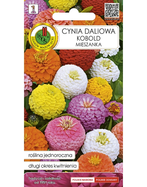 Zdjęcie: Cynia Kobold mieszana 0,5 g PNOS