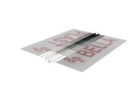 Zdjęcie: Listwa do boniowania PVC z siatką BP11 H1S L300 biała BELLA PLAST