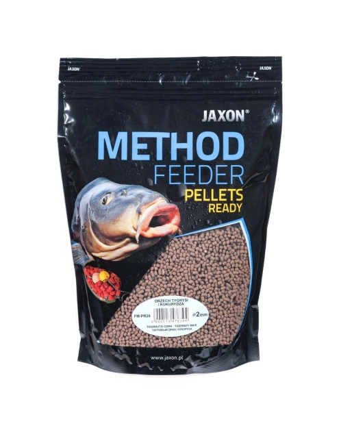 Zdjęcie: Pellets method feeder ready 2 mm orzech tygrysi, kukurydza 500 g JAXON