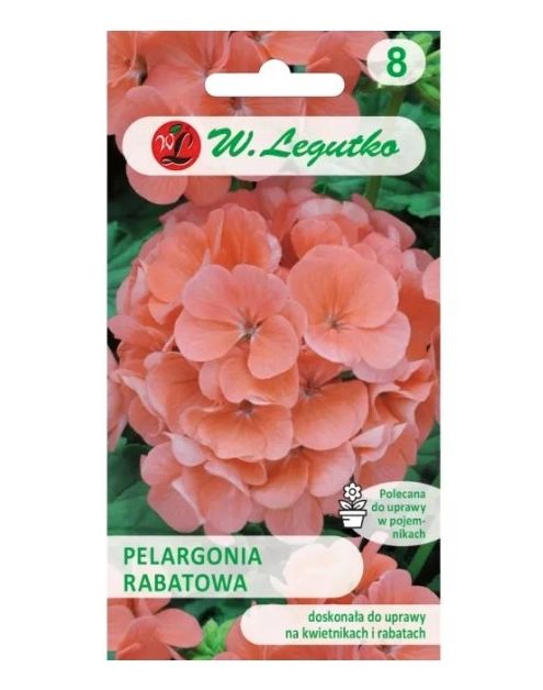 Zdjęcie: Pelargonia rabatowa Gama F1 łososiowa 0,05 g W.LEGUTKO
