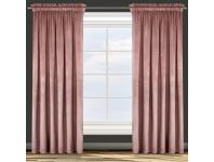 Zdjęcie: Zasłona gotowa D91 Rosa na taśmie ciemnoróżowy EUROFIRANY