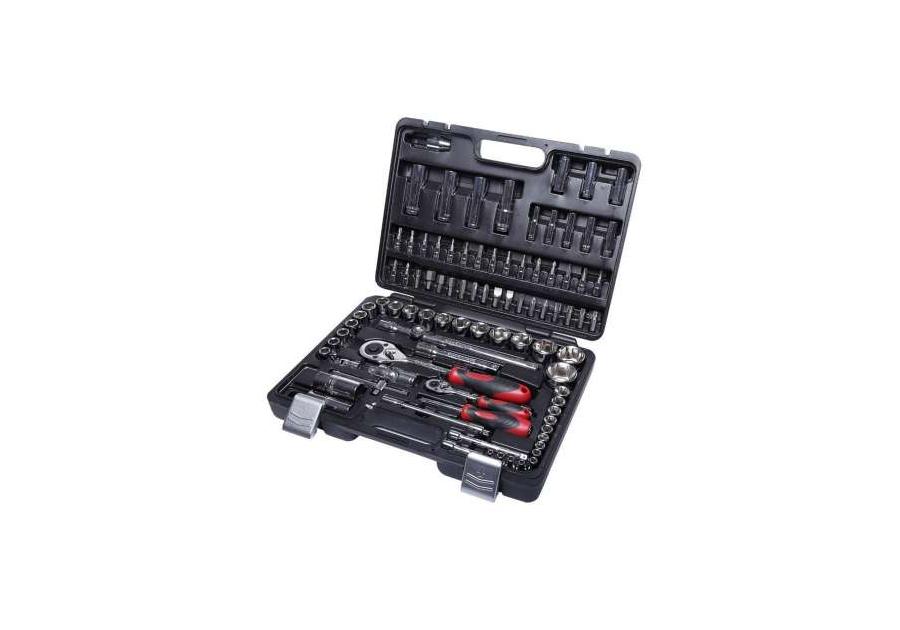 Zdjęcie: Zestaw 94 szt nasadek i końcówek 1/2,1/4, 4-32 mm PROLINE