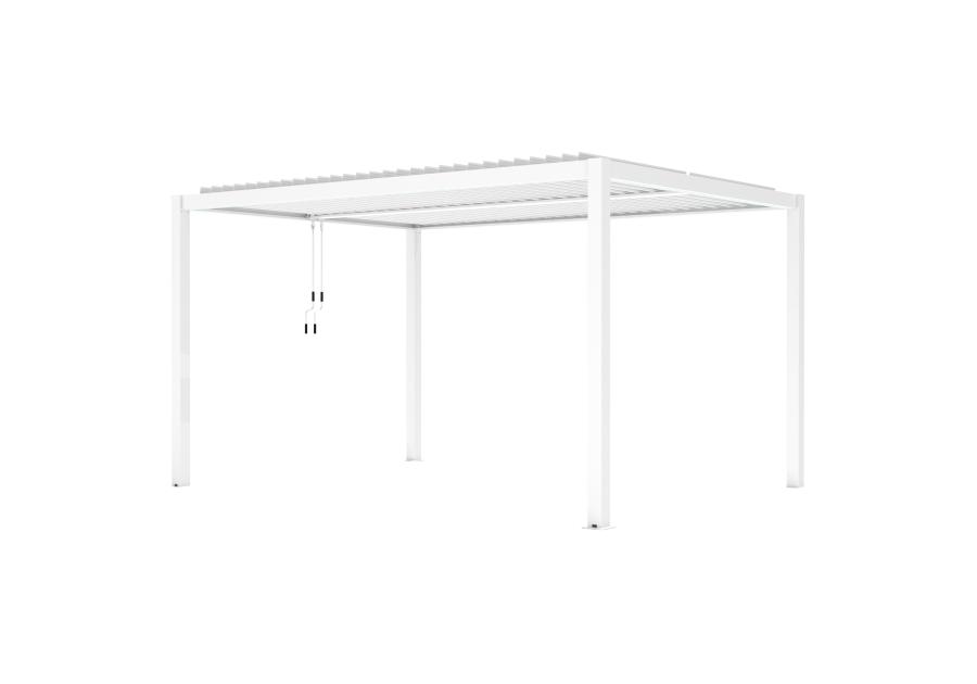 Zdjęcie: Pergola ogrodowo-tarasowa Luxe 3x4x2.5 m biała z LED na zamówienie MIRPOL