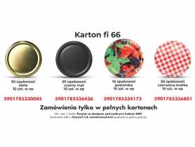 Zakrętka fi 66 opakowanie 10 sztuk PROMET