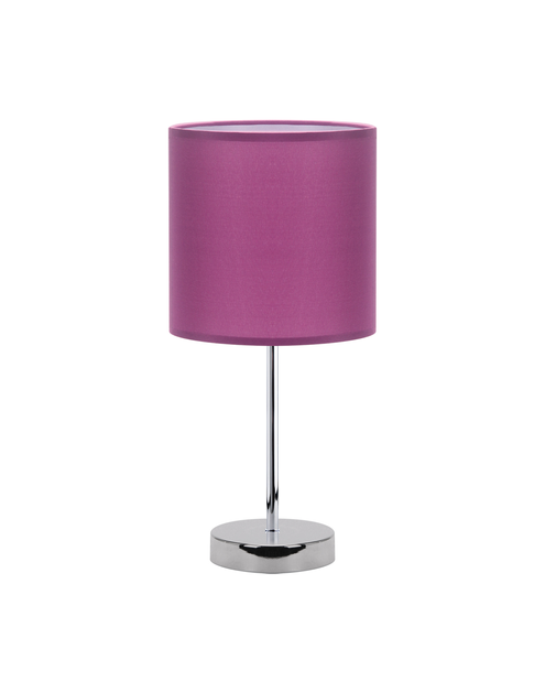 Zdjęcie: Lampka stołowa Agnes E14 Purple kolor purpurowy/chrom max 40 W STRUHM