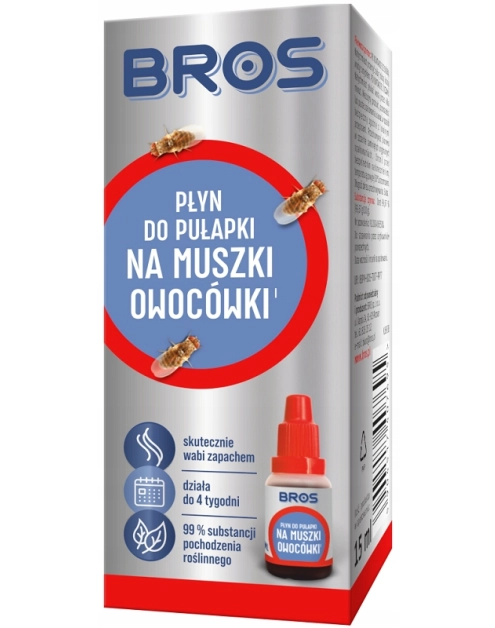 Zdjęcie: Płyn uzupełniający do pułapki na muszki owocówki 15 ml BROS