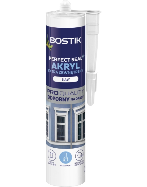 Zdjęcie: Akryl Perfect Seal Extra zewnętrzny biały 280 ml BOSTIK