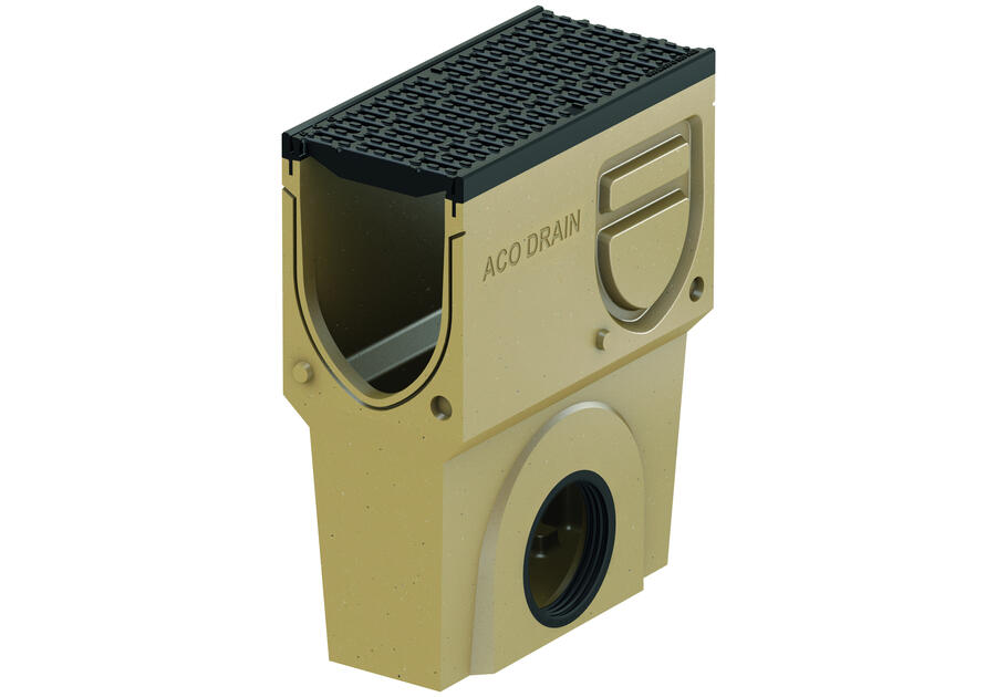 Zdjęcie: Skrzynka odpływowa z polimerobetonu i rusztem żeliwnym 0,5 m DN150 do Monoblock PD150V ACO