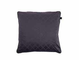 Poszewka Velvet tłoczony wzór karo chic geometry grafitowa 45x45 cm CHIC HOME