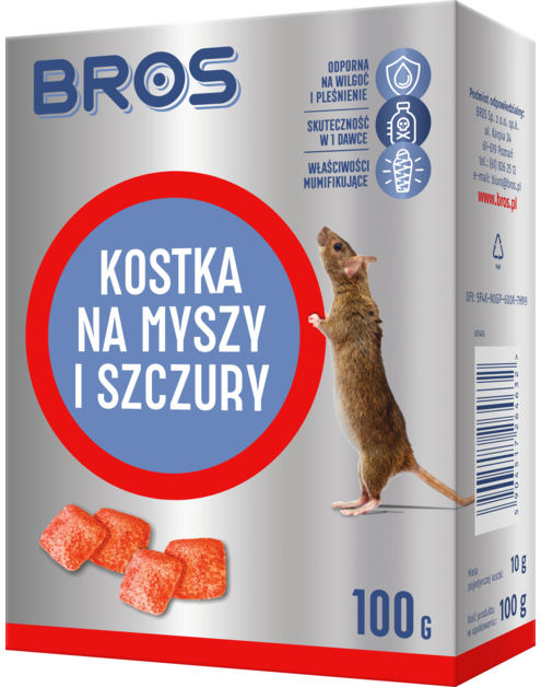 Zdjęcie: Kostka na myszy i szczury 0,1 kg BROS