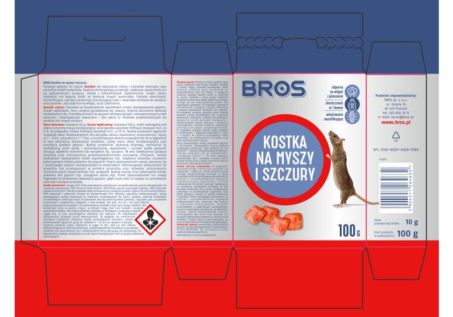Zdjęcie: Kostka na myszy i szczury 0,1 kg BROS
