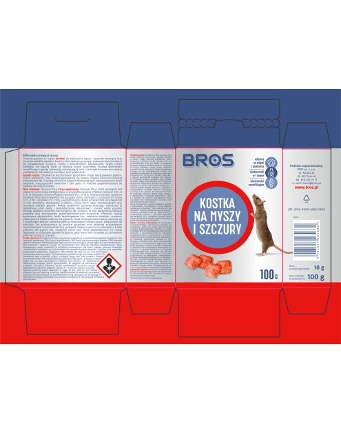 Zdjęcie: Kostka na myszy i szczury 0,1 kg BROS