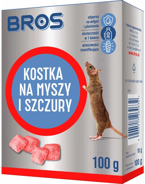 Zdjęcie: Kostka na myszy i szczury 0,1 kg BROS