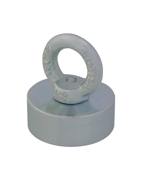 Zdjęcie: Magnes neodymowy okrągły z oczkiem M8 50x20 mm METRO