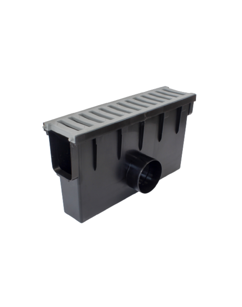 Zdjęcie: Odwodnienie liniowe studzienka zbiorcza krata PVC A 15, 500x131x280 mm ZMM MAXPOL