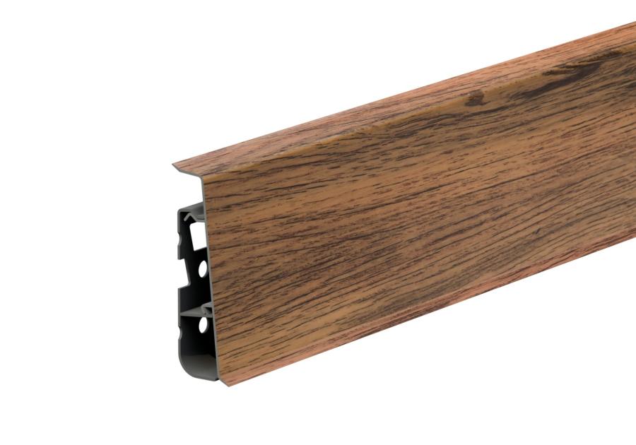 Zdjęcie: Listwa przypodłogowa PVC Hi Line Prestige 2,2x7,5 cm 2,50 m Dąb Kantabryjski Mat CEZAR