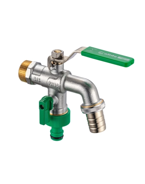 Zdjęcie: Zawór na zawieszce kulowy czerpalny bis 3/4"x3/4"szybkozłącze x3/4" x20 CALIDO