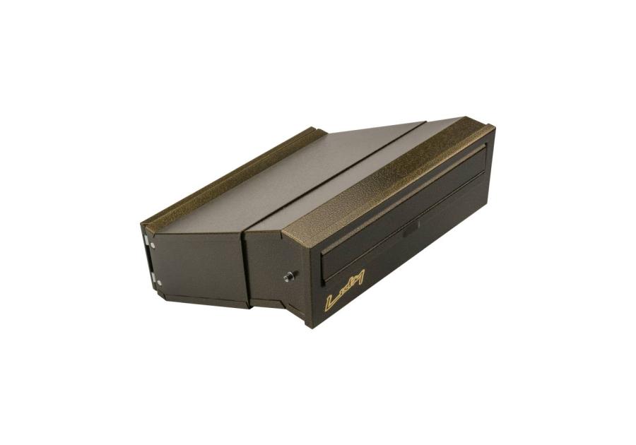 Zdjęcie: Skrzynka na listy SM do wmurowania 2-stronna antyk złoty METRO