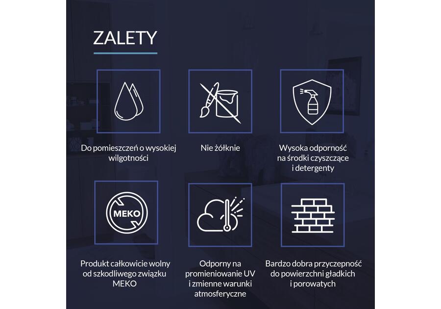 Zdjęcie: Silikon neutralny sanitarny do wanien biały 280 ml TYTAN PROFESSIONAL