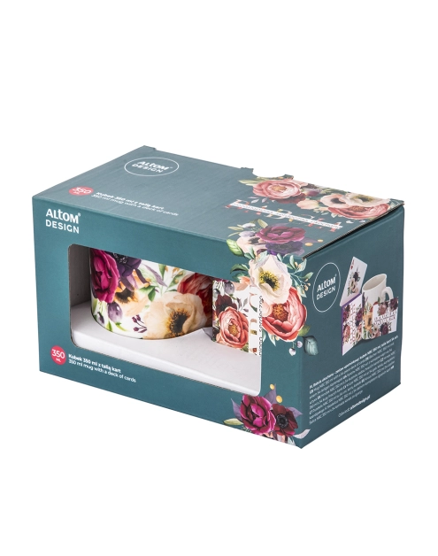 Zdjęcie: Kubek prosty Babcia ukochana 350 ml z talią kart do gry 54 szt. ALTOM DESIGN