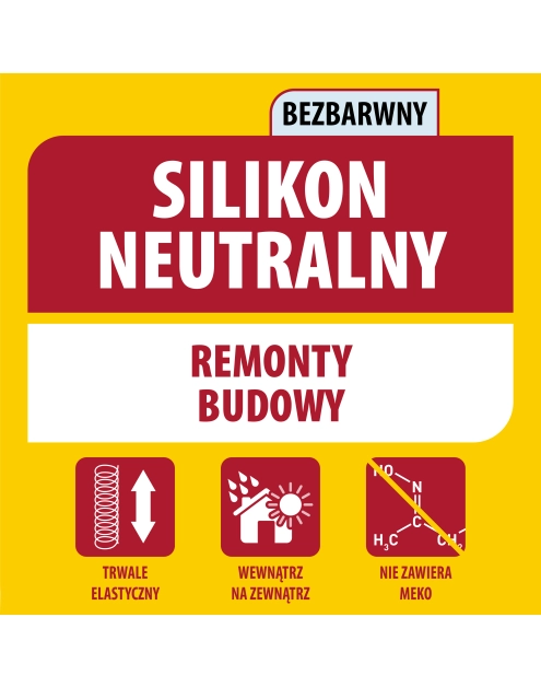 Zdjęcie: Silikon neutralny 280 ml bezbarwny SOUDAL