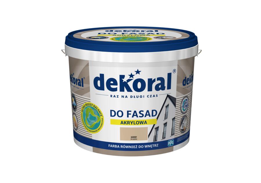 Zdjęcie: Farba fasadowa kawowy 5 L Polinit DEKORAL