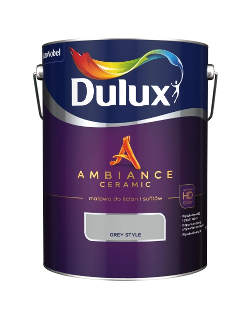 Zdjęcie: Farba ceramiczna Ambiance Grey Style 5 L DULUX