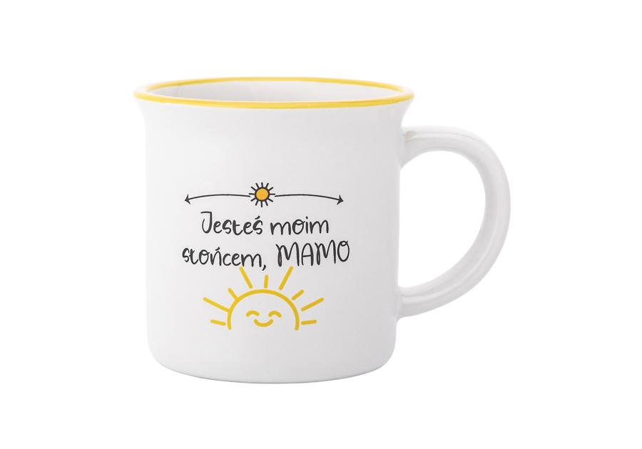 Zdjęcie: Kubek 320 ml z wywiniętym rantem dekoracja jesteś moim słońcem mamo ALTOM DESIGN