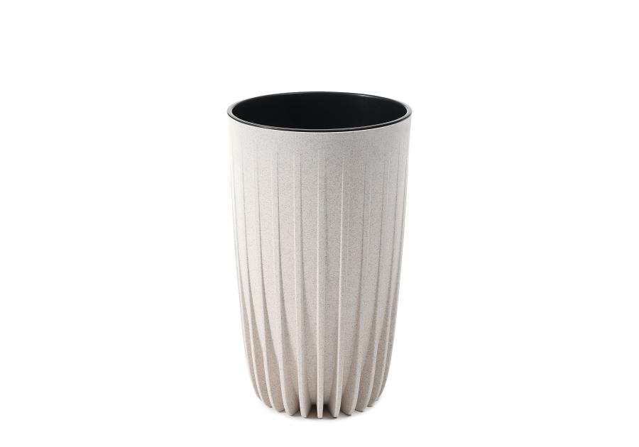 Zdjęcie: Donica wysoka Mira 250 mm Eco wood, biały LAMELA