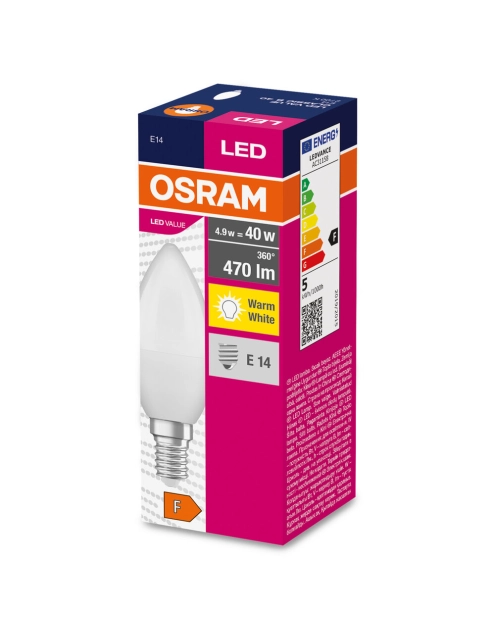 Zdjęcie: Lampa LED Value Classic B 40 FR 4,9 W 2700 K E14 OSRAM
