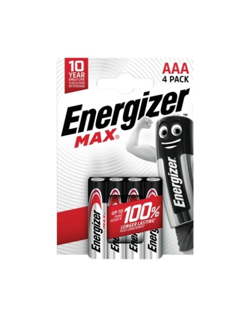 Zdjęcie: Baterie alkaliczne MAX AAA/E92 4 szt. ENERGIZER