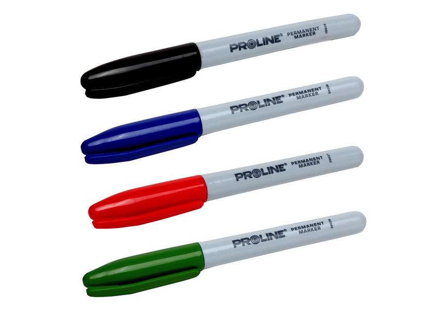 Zdjęcie: Marker permanentny mini, 4 rodzaje kolorów PROLINE