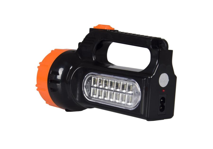 Zdjęcie: Latarka akumulatorowa LED 1.5W z ładowaniem solarnym i światłem bocznym 2.1W LB0169 LIBOX