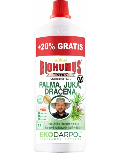Zdjęcie: Nawóz Biohumus Extra Palma juka dracena 1 L + 20% gratis EKODARPOL