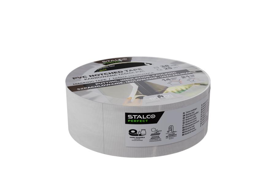 Zdjęcie: Taśma maskująca PVC karbowana 38 mm x 25 m PERFECT